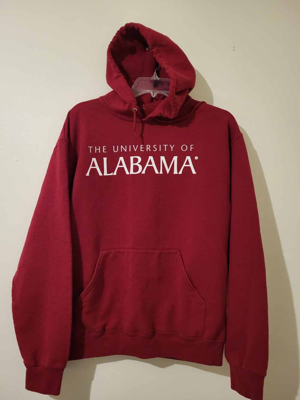 University of Alabama Crimson Pullover Hoodie Unisex Pockets